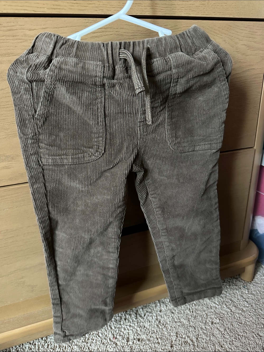 Jamie Kay Brown Corduroy Pull-On Kids Pants